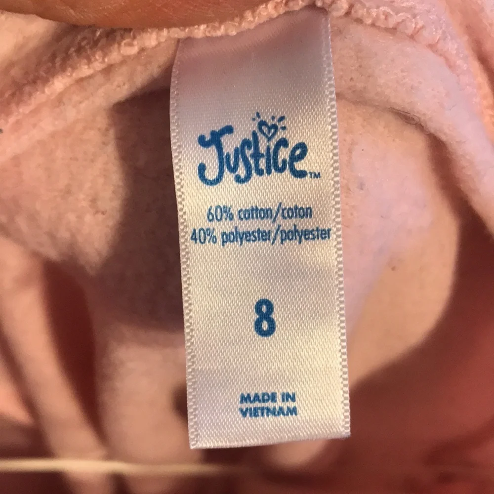 Justice girl’s pale